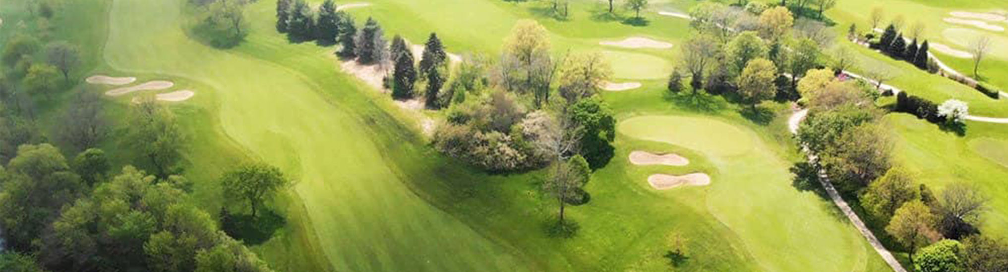 Aerial view of Village Links Golf Course