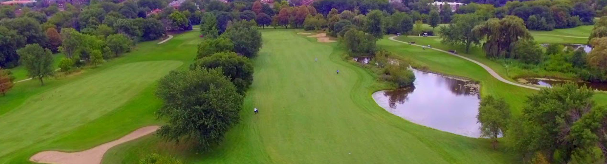 Aerial view of Village Links Golf Course