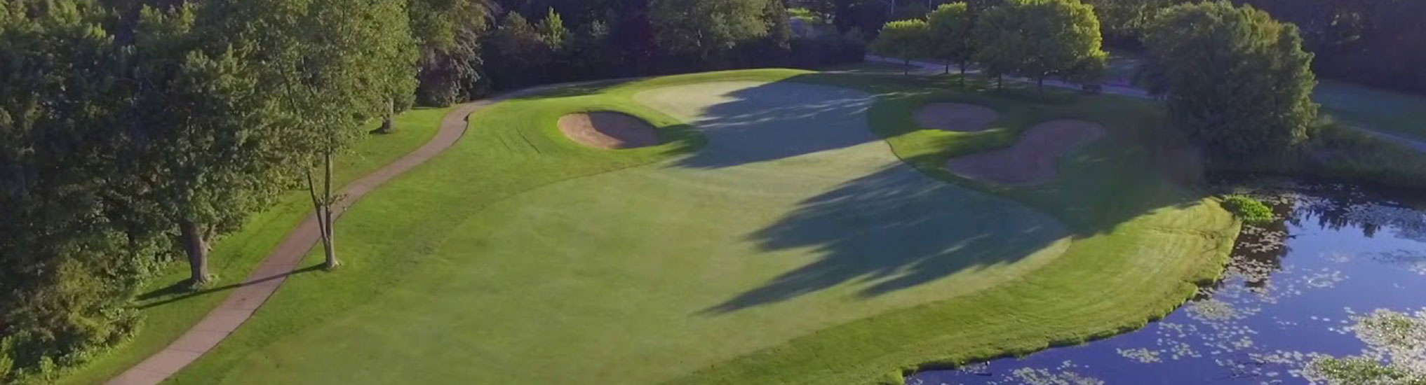 Aerial view of Village Links Golf Course